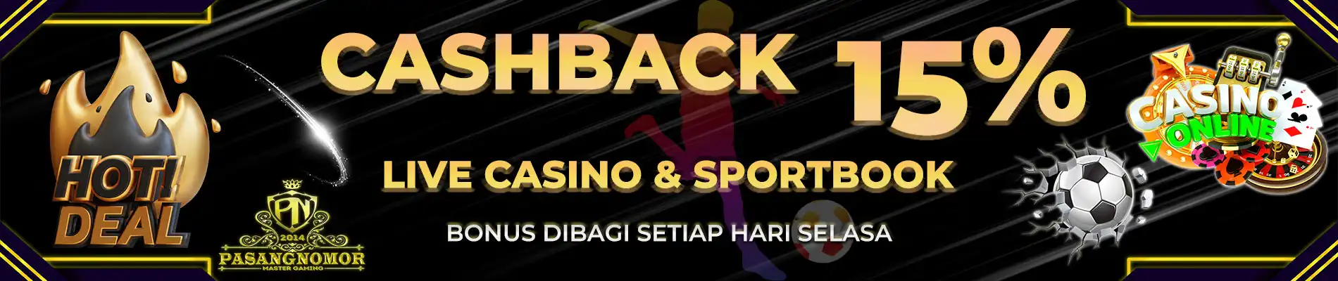 BONUS CASHBACK MINGGUAN